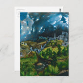 エル・グレコのトレドの眺め（1599年） ポストカード (正面/裏面)