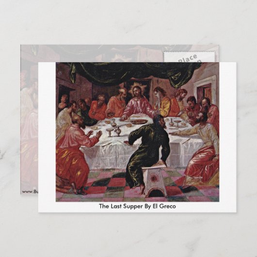 エル・グレコの最後の晩餐 ポストカード (正面/裏面)