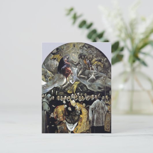 エル・グレコ「オルガス伯の埋葬」概要 ポストカード (スタンド正面)