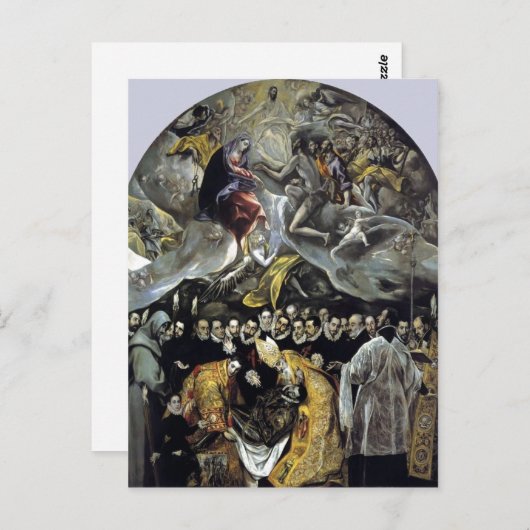 エル・グレコ「オルガス伯の埋葬」概要 ポストカード (正面/裏面)