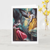 エル・グレコ・受胎告知 カード (黄色い花)