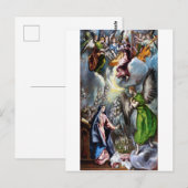 エル・グレコ・受胎告知 ポストカード (正面/裏面)