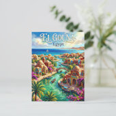 エル・グーナ エジプト ポストカード (スタンド正面)