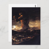 エル・コロッソ(1808-1812)、フランシスコ・デ・ゴヤ。c上の油 ポストカード (正面/裏面)