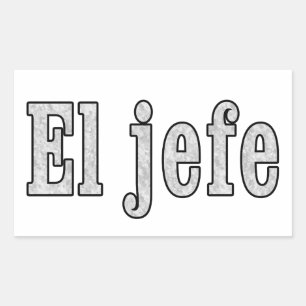 エル・ジェフはボス 長方形シール
