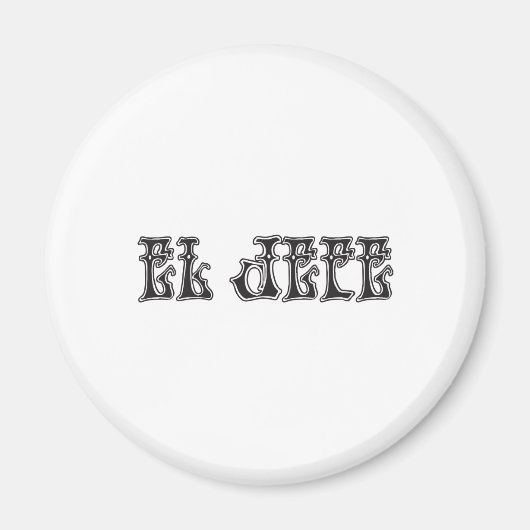 エル・ジェフェのロゴ液 マグネット (正面)