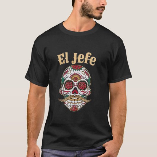 エル・ジェフ糖スカルメキシコ文化Tシャツ Tシャツ (正面)