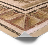 エル・ジェムの5つのつぐみを描いた歩道 ポスター (角)