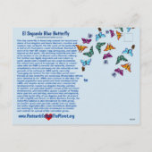 エル・セグンド・ブルー・バタフライは絶滅危惧種 シーズンポストカード (裏面)