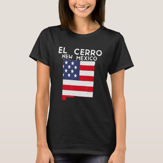 エル・セロUSA州アメリカ旅行ニューメキシコ Tシャツ (正面)