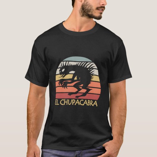 エル・チュパカブラ都市生き物と暗号 Tシャツ (正面)