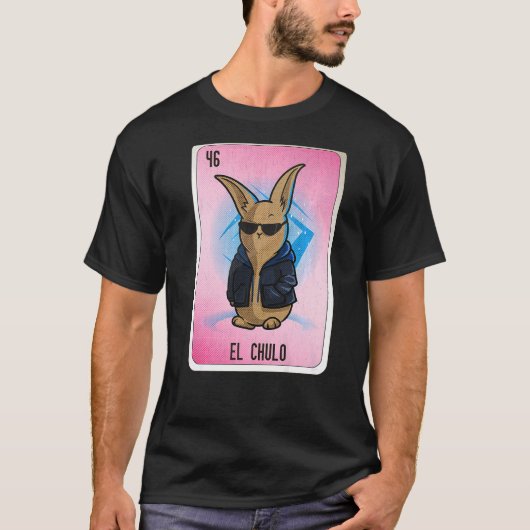 エル・チュロ・メキシコ語スラング宝くじビンゴカード Tシャツ (正面)