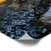 エル・トヴァルの雪の景色を望む冬のグランドキャニオン ポスター (角)