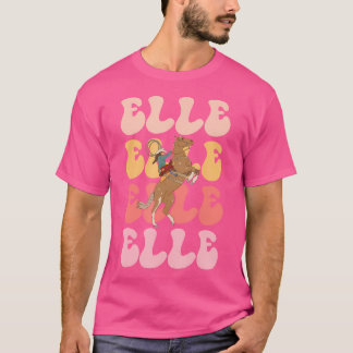 エル ネーム 馬術 趣味 Tシャツ