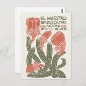 エル・マエストロヴィンテージメキシコ文化誌の表紙 ポストカード (正面/裏面)