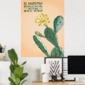 エル・マエストロ サボテン プリント | メキシコの植物画 (ホームオフィス)