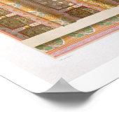 エル・モスクの壮大な天井の詳細- ポスター (角)