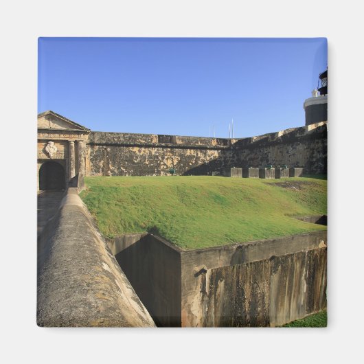 エル・モーロ、サン・フェリペ城、ドローブリッジ、フロント マグネット (正面)