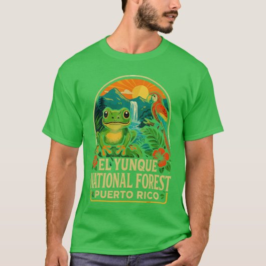 エル・ユンケ国立森林の野生生物プエルトリコの女の子 Tシャツ (正面)