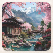 エル 日本の桜の風景 コースター セット (正面)