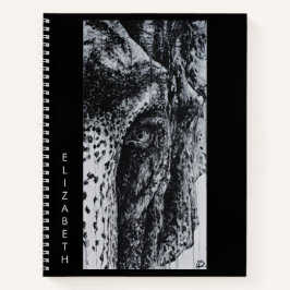 エレイユニークザエレファントワイルドアニマルポートレートアート ノートブック