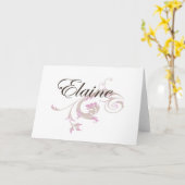 エレイン カード (黄色い花)