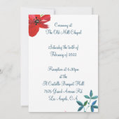 エレエレガントンシンプル結婚式招待状 招待状 (裏面)