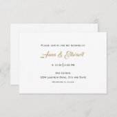 エレガカジュアルントウエディング招待状 招待状 (正面/裏面)