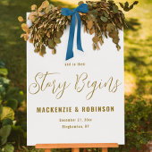 エレガカスタムントな結婚式の歓迎モダン物語が始まる アクリルサイン