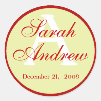 エレガカスタムントウェディングステッカー2 ラウンドシール