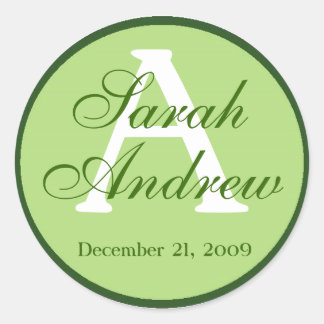 エレガカスタムントウェディングステッカー4 ラウンドシール