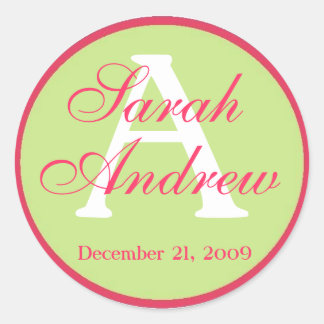 エレガカスタムントウェディングステッカー ラウンドシール