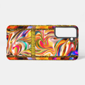 エレガカッコいいンス渦巻形のカラー SAMSUNG GALAXYケース (裏面横)