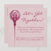 エレガクラシックンスディナーパーティの招待状 招待状 (正面/裏面)