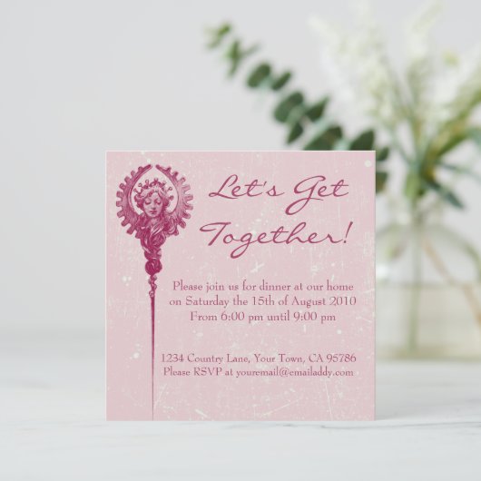 エレガクラシックンスディナーパーティの招待状 招待状 (スタンド正面)