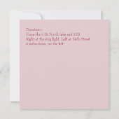 エレガクラシックンスディナーパーティの招待状 招待状 (裏面)