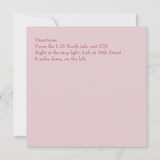 エレガクラシックンスディナーパーティの招待状 招待状 (裏面)