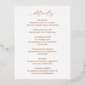 エレガクラシックントなウェディングフォイルエンクロージャカード 箔招待状ポストカード (正面)