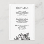 エレガクラシックントウェディング招待状エンクロージャカード エンクロージャーカード (正面)