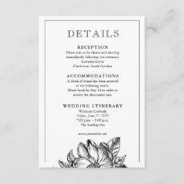 エレガクラシックントウェディング招待状エンクロージャカード エンクロージャーカード