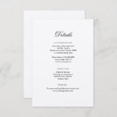 エレガクラシックントウェディング詳細エンクロージャカード エンクロージャーカード (正面/裏面)