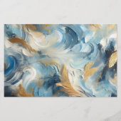 エレガコンテンポラリーンス:ブルーホワイト金ゴールドゲストリスト (裏面)