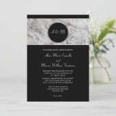 エレガシンプルンスブラックアンドホワイト結婚式招待状 招待状 (スタンド正面)