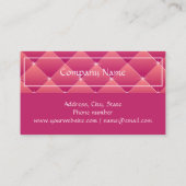 エレガシンプルンスプロフェッショナルピンクタフトダイヤモンド 名刺 (裏面)