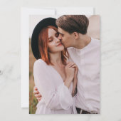 エレガシンプルンス植物緑QRコー結婚ド 招待状 (裏面)