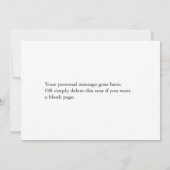 エレガシンプルンスBe My Bridesmaid Proposal Card 招待状 (裏面)