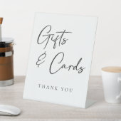 エレガシンプルントなウェディングギフトとカード 台座サイン (インサイチュ)