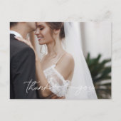 エレガシンプルントなウェディングフォトサンキュー ポストカード (正面)