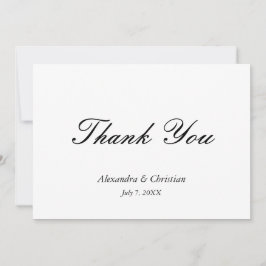 エレガシンプルントウェディングありがとうメッセージ戻る サンキューカード