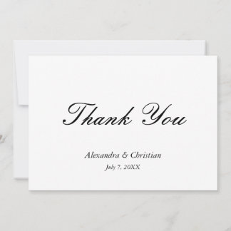 エレガシンプルントウェディングありがとうメッセージ戻る サンキューカード